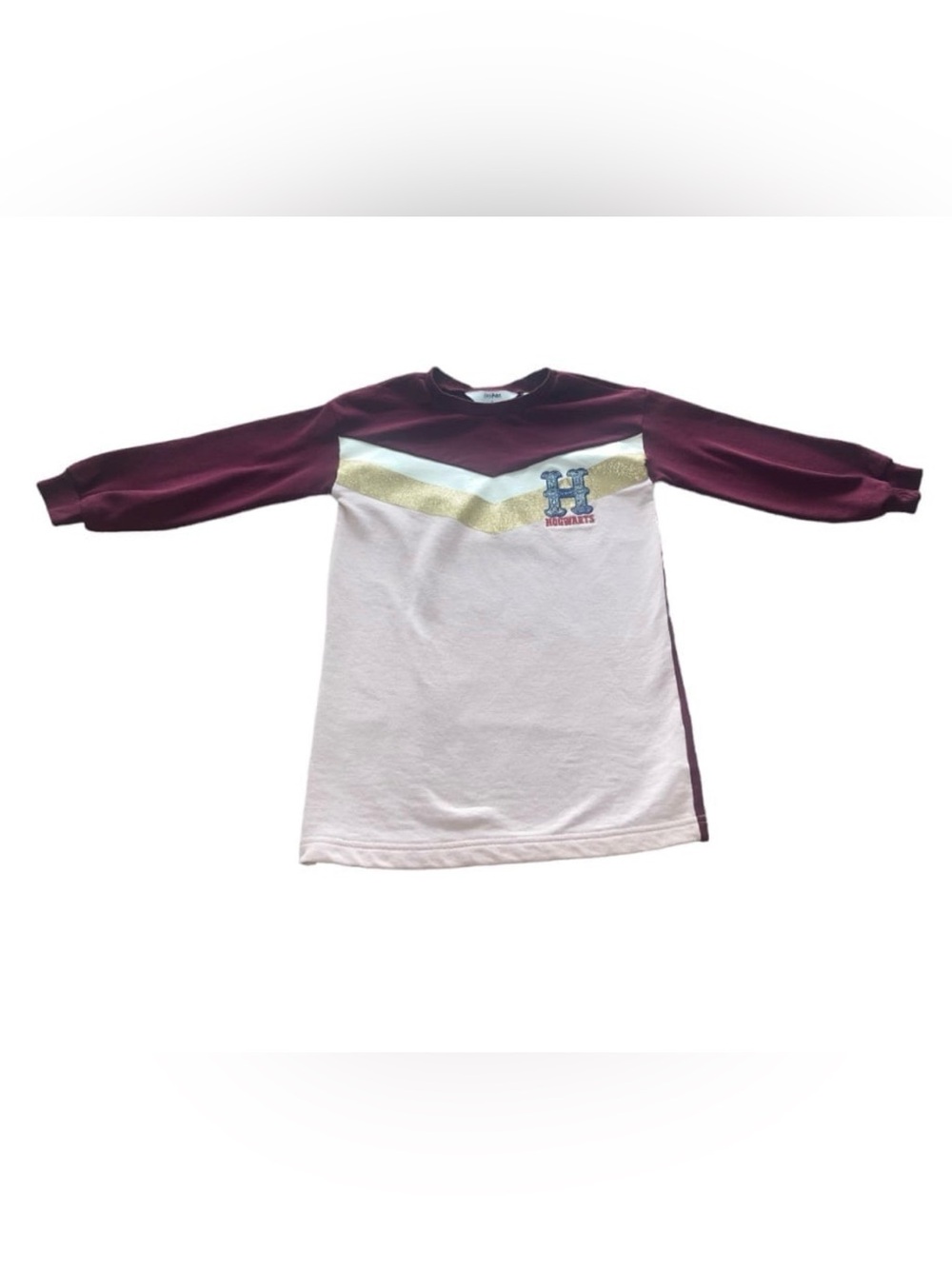 H&M Harry Potter Hogwarts Embroidered Sweatshirt Dress